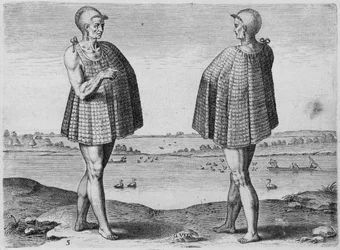 Indischer Priester, graviert von Theodor de Bry